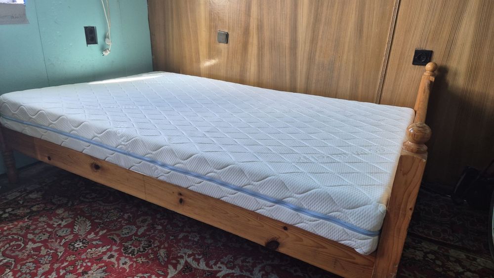 Легло масив с матрак 120/200