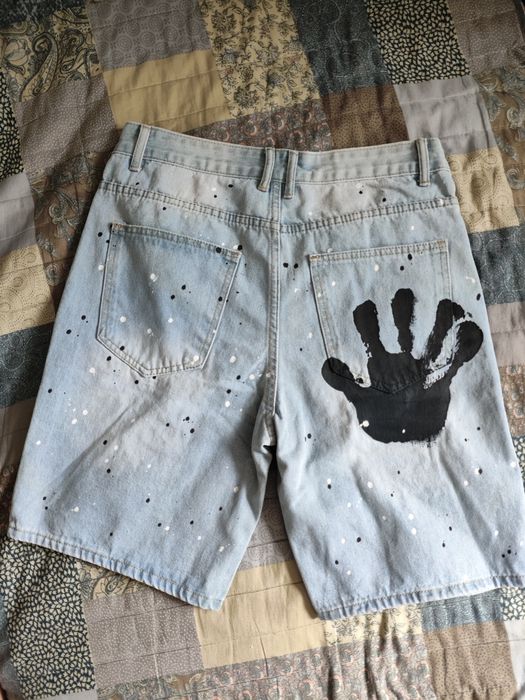 Blugi scurți albaștri, mărimea 32 – în stare foarte bună