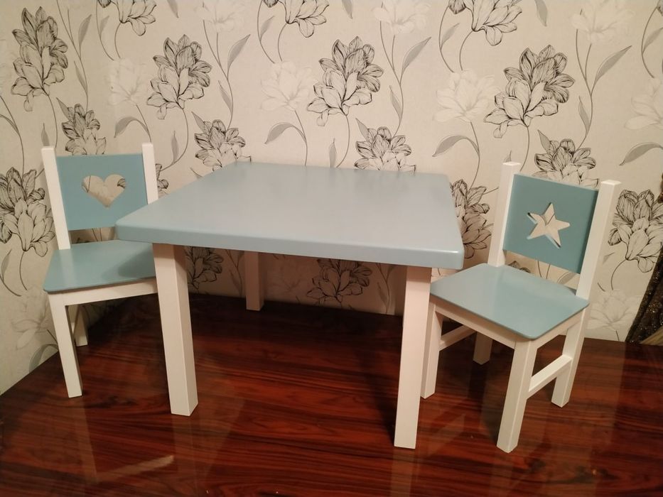 Детский стол и стулья. Болажонлар учун стол стуллар.