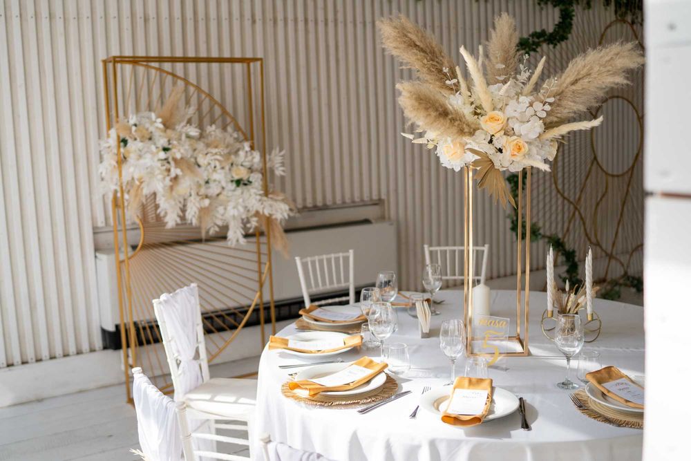 Decor nunta, cununie, gatitul miresei