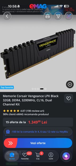 32 gb ddr4 3200 mhz vengeance