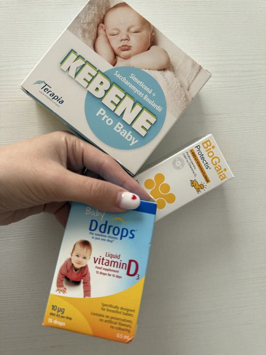 Probiotic + vitamina D3 + picaturi pentru colici