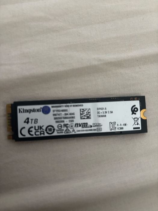 Ssd nvme fury 4tb. Pcie 4.0