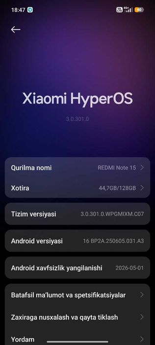 Redmi Note 15 telefon
