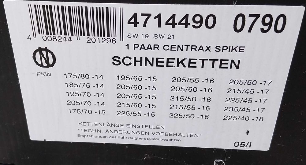 НАЙ ДОБРАТА ОФЕРТА   Вериги за сняг Centrax Spike