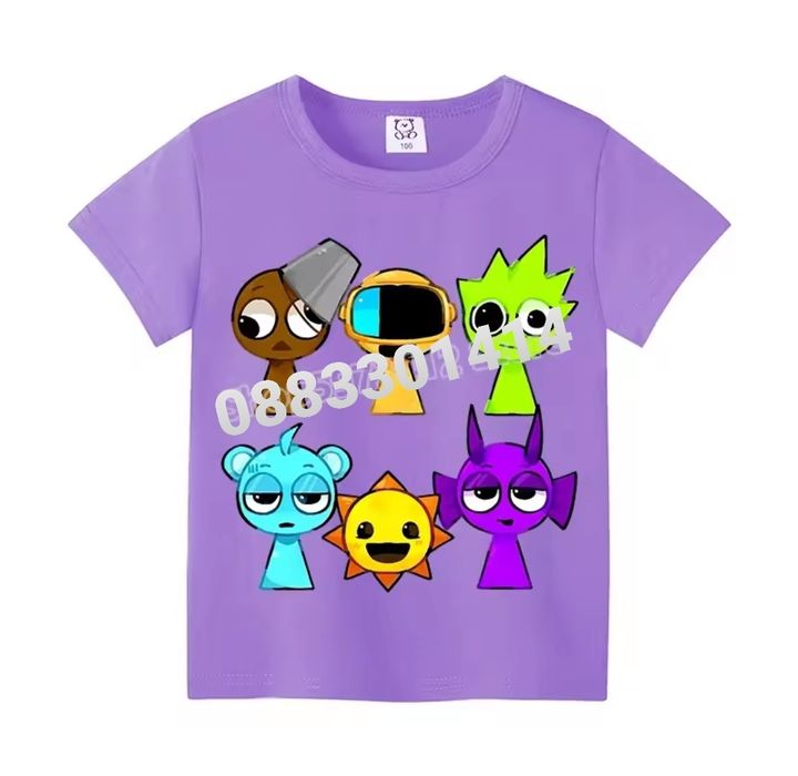 Детски тениски Спрънки Sprunki Incredibox Фланелки