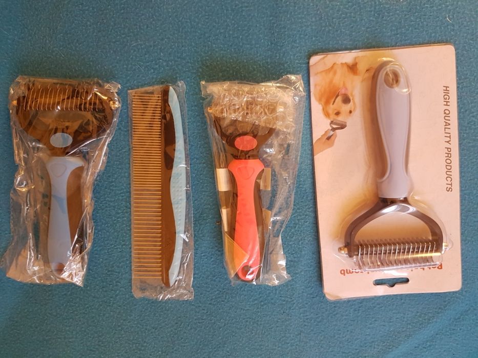 Tesala, perie trimmer, descalcire blana, geanta animale, cai