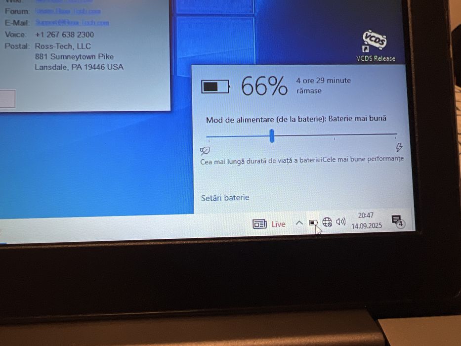 Kit laptop Lenovo + VCDS 2025 cu update + incarcator + husa laptop