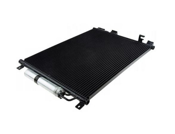 Condensator climatizare Chrysler 300C SRT8; 300 C (LX, LE), 06.2005-12.2008, motor 6.1 V8, 317 kw benzina, cutie automata, full aluminiu brazat, 640 (596)x455x20 mm, Condensor cu racitor ulei cutie de vite