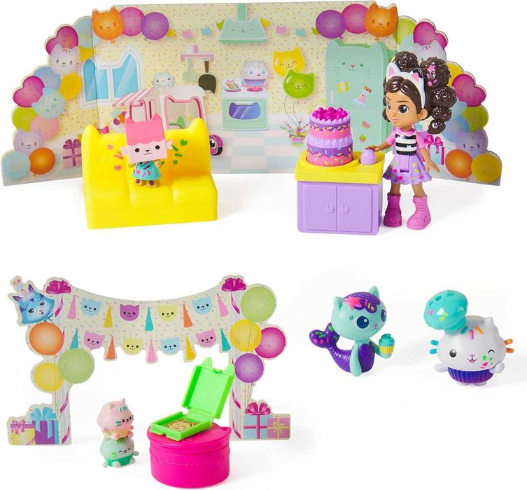 Игрален комплект Gabby's Dollhouse - Рожденият ден на Cakey