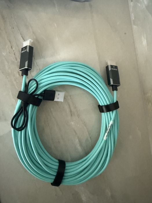 Cablul HDMI fibră optică 10m – nou, sigilat, Ultra-HD / 4K/8K