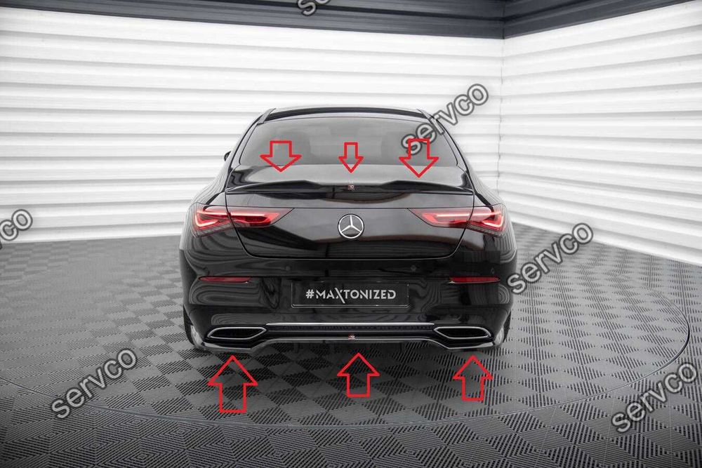 Pachet Body kit tuning Mercedes CLA C118 Coupe 2019- v1 Maxton Design