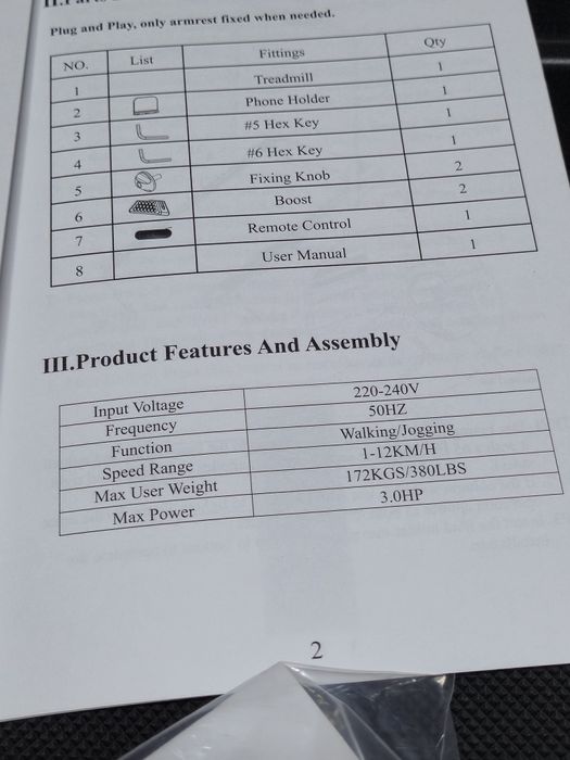/Ел./Сгъваема,бягаща пътека с наклон 15%, тих мотор1до12км