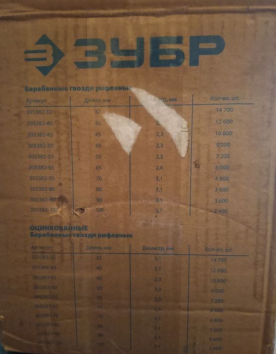 продам барабанные гвозди, рифленые.