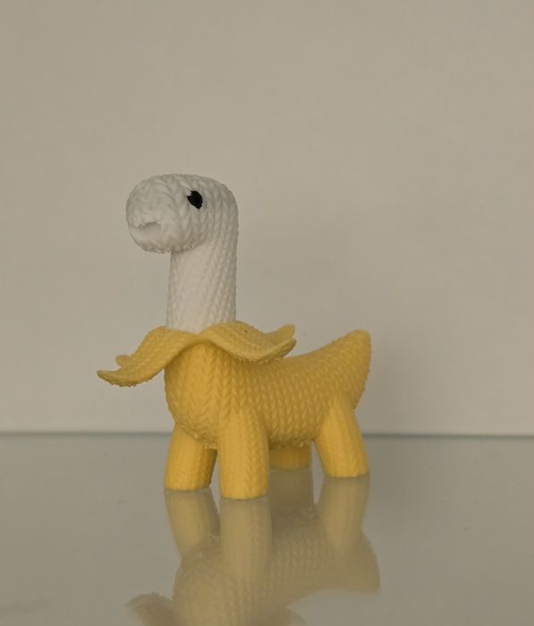 Marturii cute knitted Banana/Dinosaur