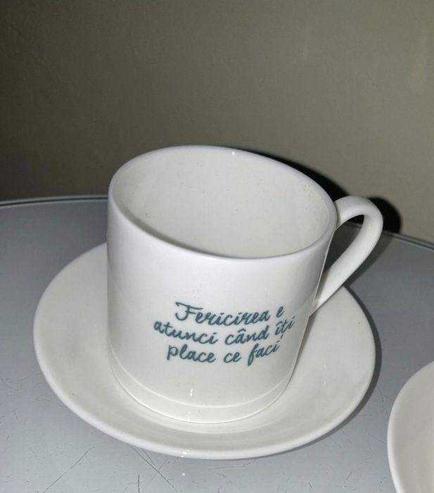 Set 2 piese sau 4 sau 6 cescute cu mesaje vesele