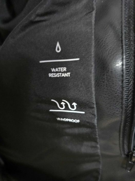 Reserved geacă pufoasă puffer din piele negru