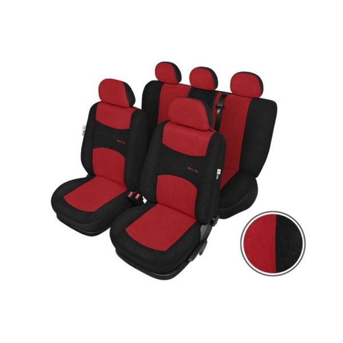 Huse scaune auto Sport Line Super Marime L, AirBag Rosu