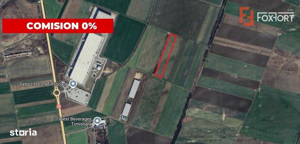 COMISION 0% Teren intravilan 18.600 mp - SAG - Depozit Profi