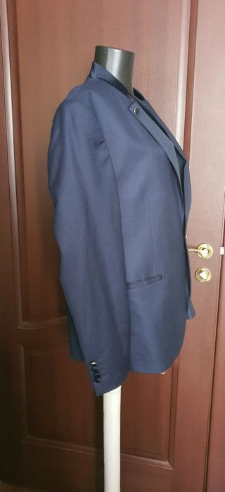 Sacou tuxedo bleumarin