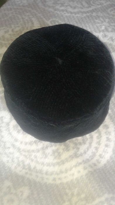 Элитная Такия черный бархат стеганная