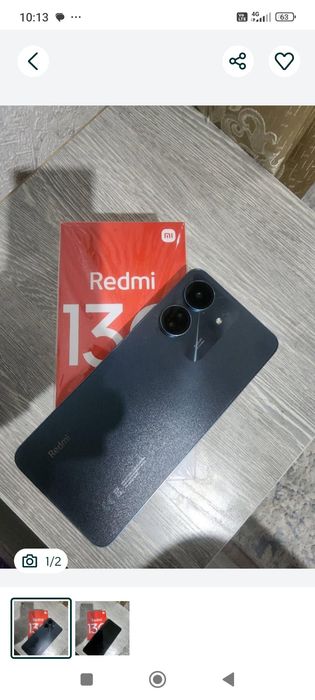 Redmi 13c 128gb xotira xolati alo karob dakumenti bor