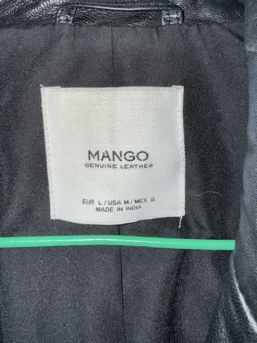 Кожанная куртка Mango