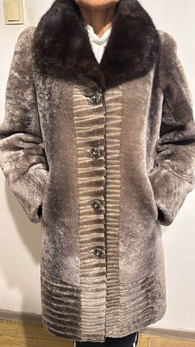 Шуба цигейковая до колено