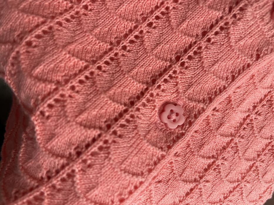 Детска жилетка M & S цвят праскова