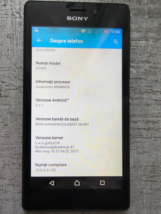 Sony Xperia M2 Aqua 4G 8 GB codat Vodafone