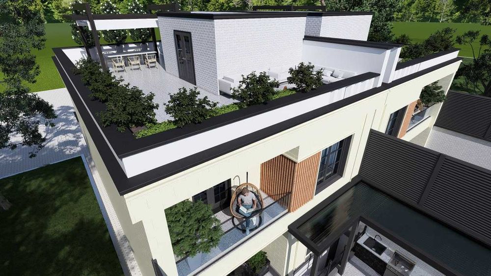 Премиальный HI-TECH дом Сергели  (Ханабад) в 4 уровня 512 кв.м