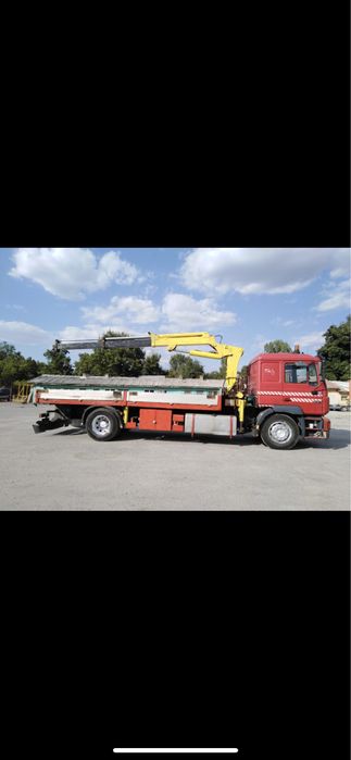 MAN 19 343 камион с кран