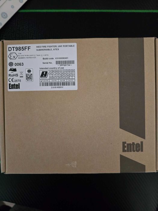 Entel UHF. MED FIRE FIGHTER.( преносима пожароустойчива УКВ станция )