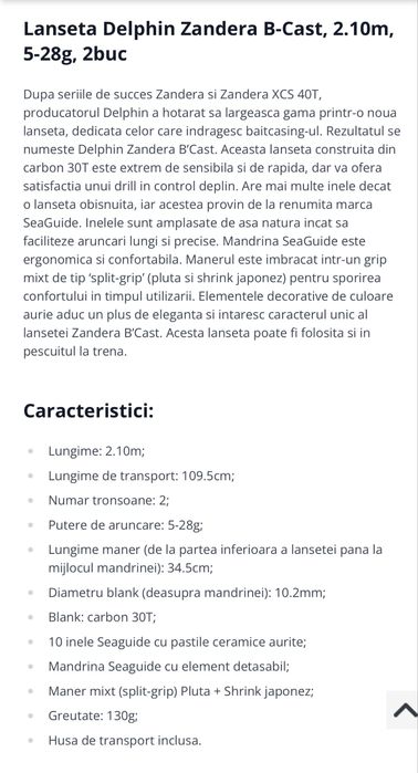 Combo Delphin Zandera Baitcasting