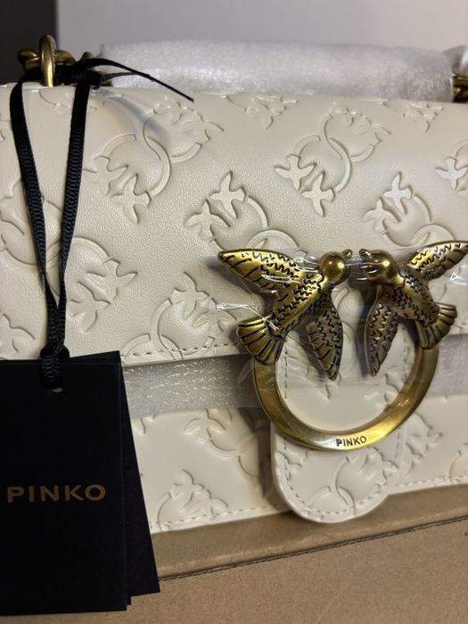 Чанта pinko бяла