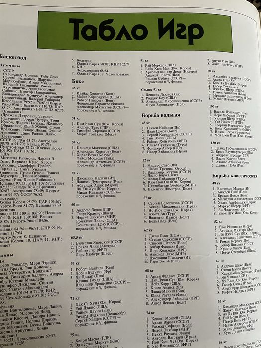 Ретро. Олимпиада в Сеуле