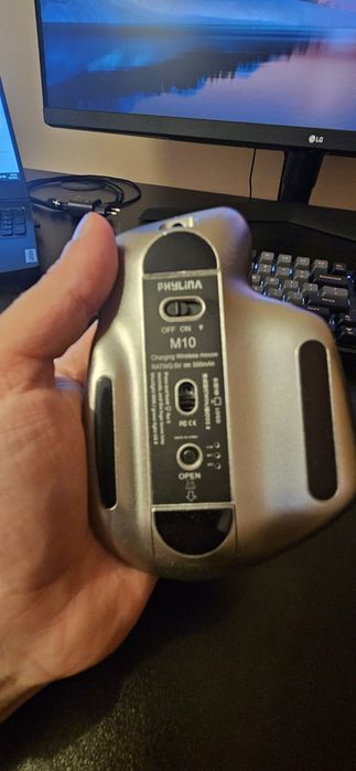 Wireless receiver/bluetooth mouse, 8 buttons