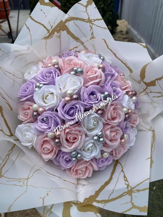 Buchete trandafiri sapun