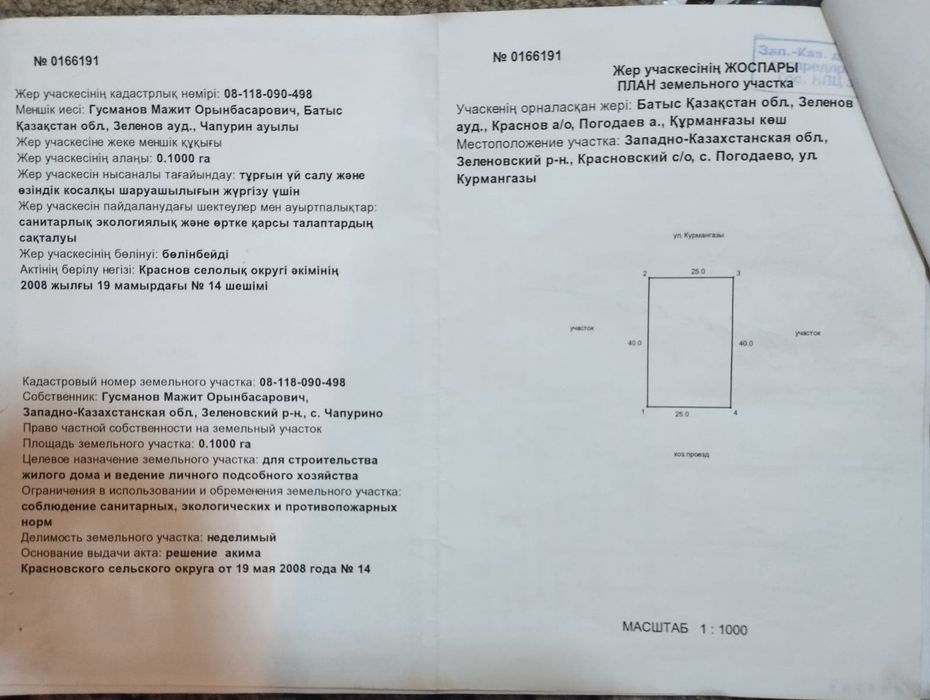 Участок 10 соток