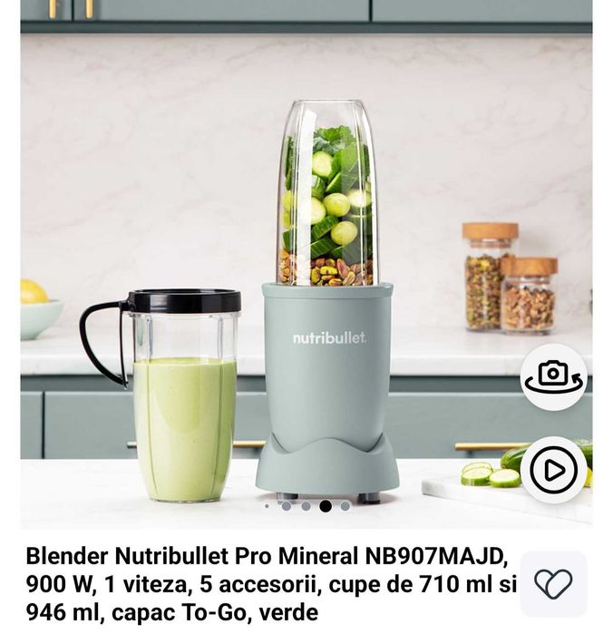 Blender Nutribullet pro verde sigilat -40 % reducere