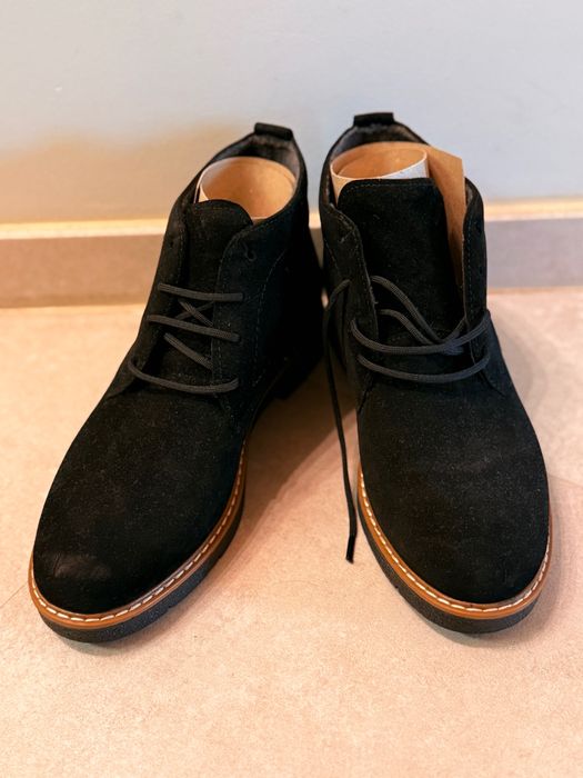 Дамски велурен кларк черен