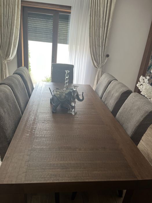 mobila living mob expert lemn de nuc