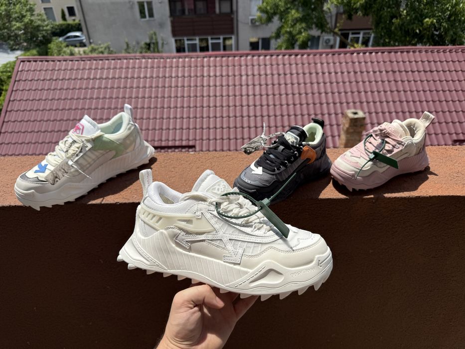 Adidasi Off White ODSY piele naturala Premium