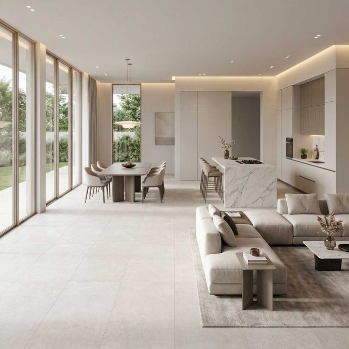 Gresie Concrete White F P 600X1200X8 R Mat 1L