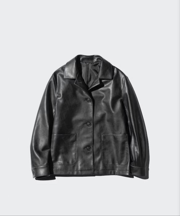 Куртка кожаная Uniqlo