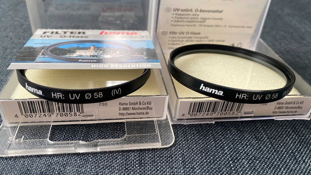 UV Филтри Hama 58mm ; преходник M42 x EOS.