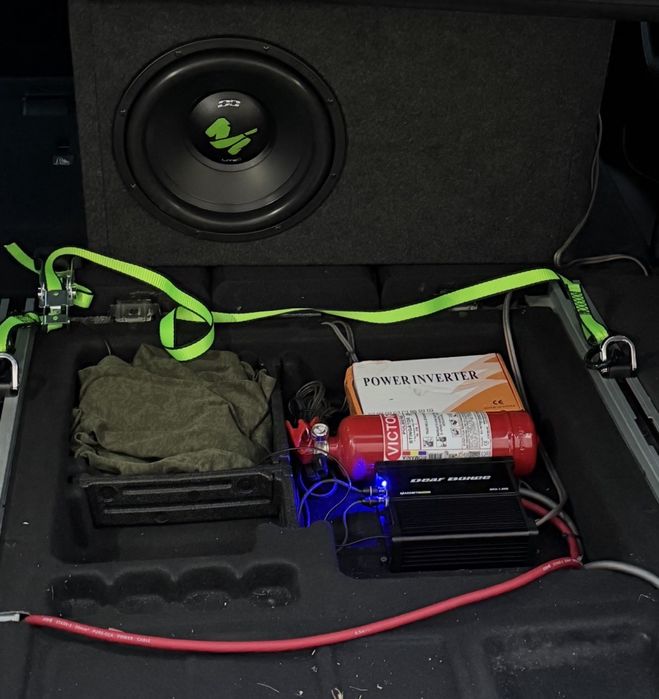 Subwoofer/statie/cabluri/adaptor hi-low / deaf bonce - 10/10