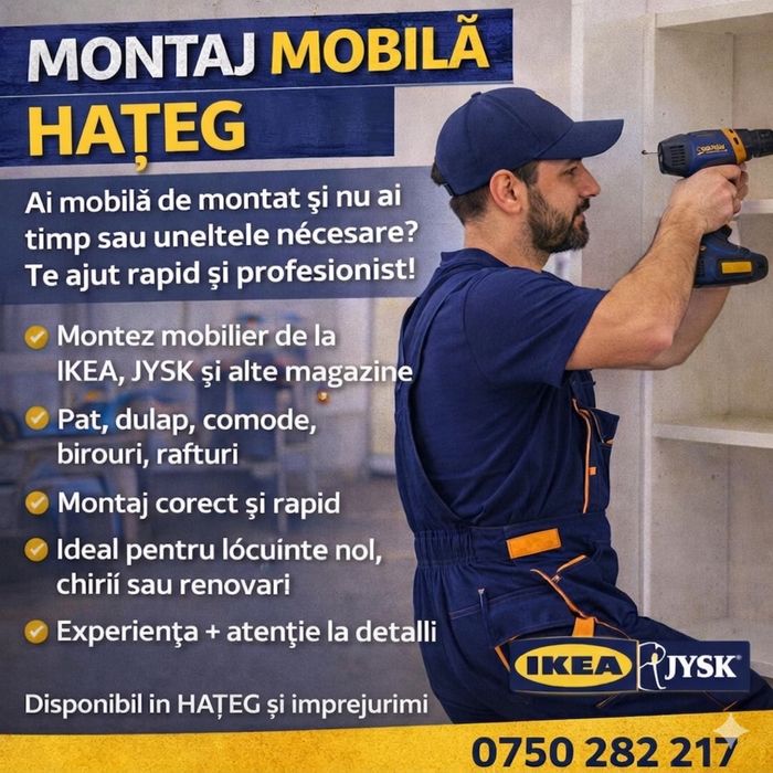 Montaj mobila Hațeg