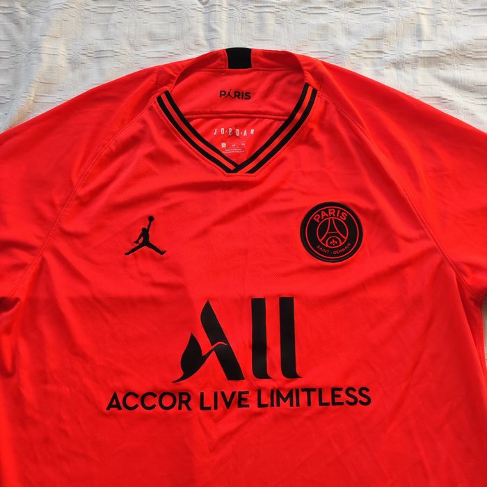 Jordan x PSG T-shirt Coral Mens