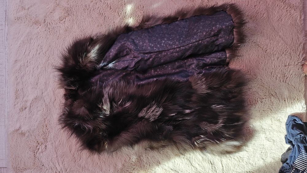 Дамско елече от сребриста лисица